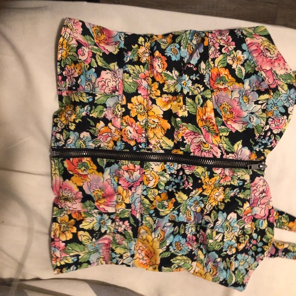 Size 4, H&M, Bustier zipper top - Picture 2 of 3